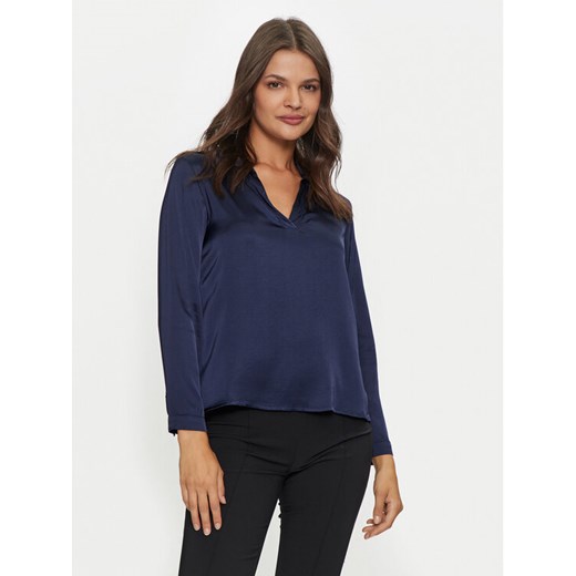 ViCOLO Bluzka TS0198 Granatowy Regular Fit ze sklepu MODIVO w kategorii Bluzki damskie - zdjęcie 182628136