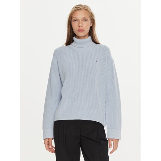 Tommy Hilfiger Golf WW0WW43094 Niebieski Regular Fit ze sklepu MODIVO w kategorii Swetry damskie - zdjęcie 182628138
