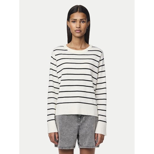 Pieces Sweter Joy 17150579 Biały Regular Fit ze sklepu MODIVO w kategorii Swetry damskie - zdjęcie 182628218
