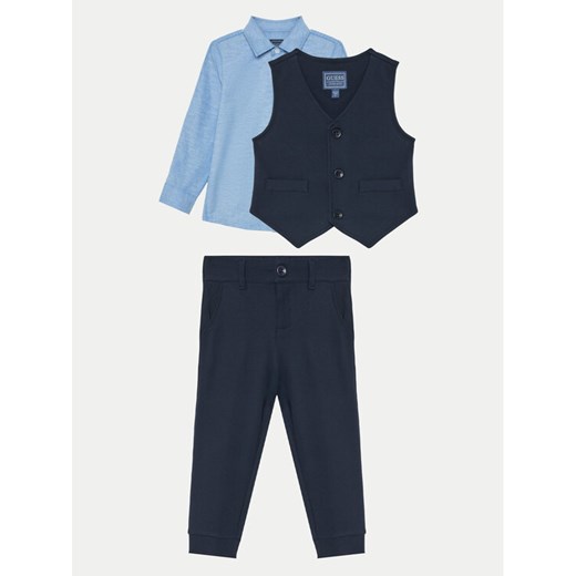 Guess Komplet dziecięcy N5RG08 KAE30 Granatowy Regular Fit ze sklepu MODIVO w kategorii Dresy chłopięce - zdjęcie 182628258