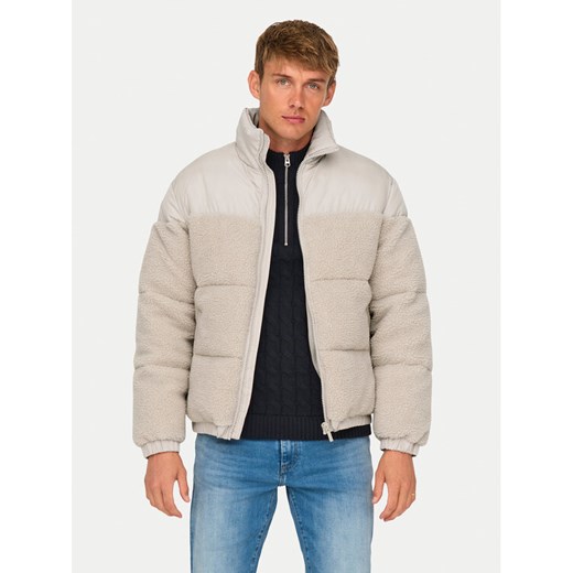Only & Sons Kurtka zimowa 22030456 Beżowy Regular Fit ze sklepu MODIVO w kategorii Kurtki męskie - zdjęcie 182628276