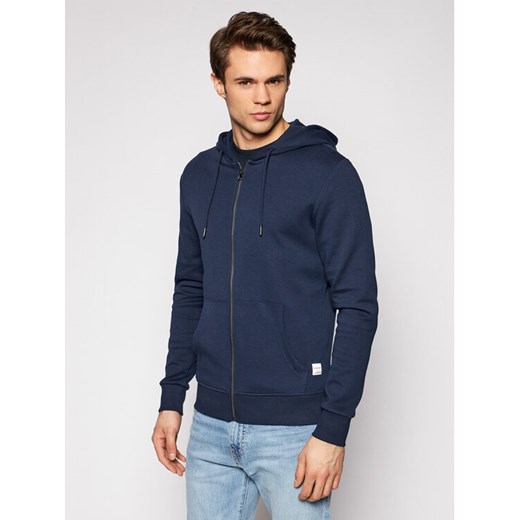 Jack&Jones Bluza Basic 12181901 Granatowy Regular Fit ze sklepu MODIVO w kategorii Bluzy męskie - zdjęcie 182628307
