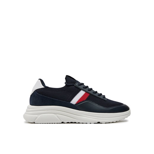 Tommy Hilfiger Sneakersy Modern Runner Premium Knit FM0FM05135 Granatowy Tommy Hilfiger 42 MODIVO