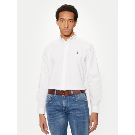 U.S. Polo Assn. Koszula MUP3249 Biały Slim Fit ze sklepu MODIVO w kategorii Koszule męskie - zdjęcie 182628489
