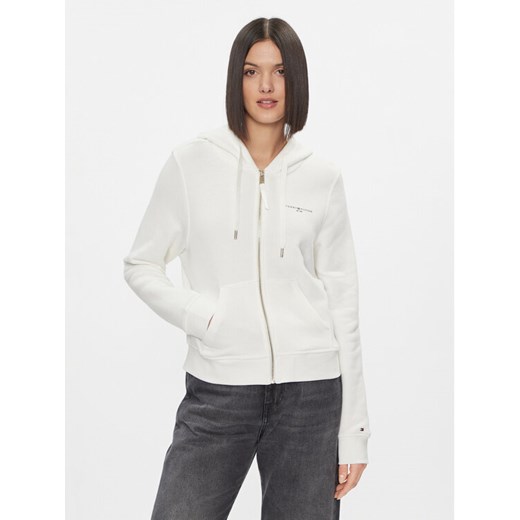 Tommy Hilfiger Bluza 1985 WW0WW39189 Écru Regular Fit ze sklepu MODIVO w kategorii Bluzy damskie - zdjęcie 182628495