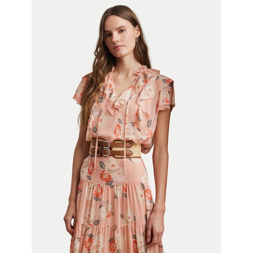 LAUREN RALPH LAUREN Bluzka 200963698001 Różowy Relaxed Fit ze sklepu MODIVO w kategorii Bluzki damskie - zdjęcie 182628549