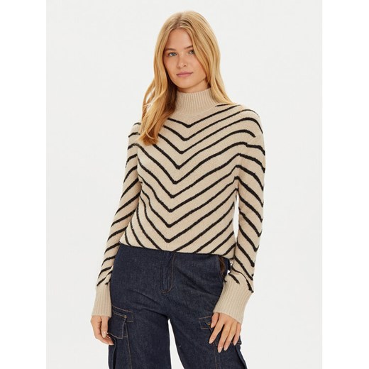 Brave Soul Golf LK-125CHAZ Beżowy Regular Fit ze sklepu MODIVO w kategorii Swetry damskie - zdjęcie 182628555