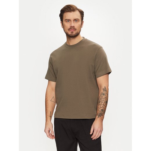 Jack&Jones T-Shirt Urban Edge 12254412 Khaki Loose Fit ze sklepu MODIVO w kategorii T-shirty męskie - zdjęcie 182628565