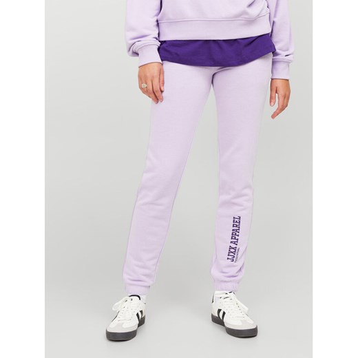JJXX Spodnie dresowe Riley 12250114 Fioletowy Slim Fit ze sklepu MODIVO w kategorii Spodnie damskie - zdjęcie 182628597