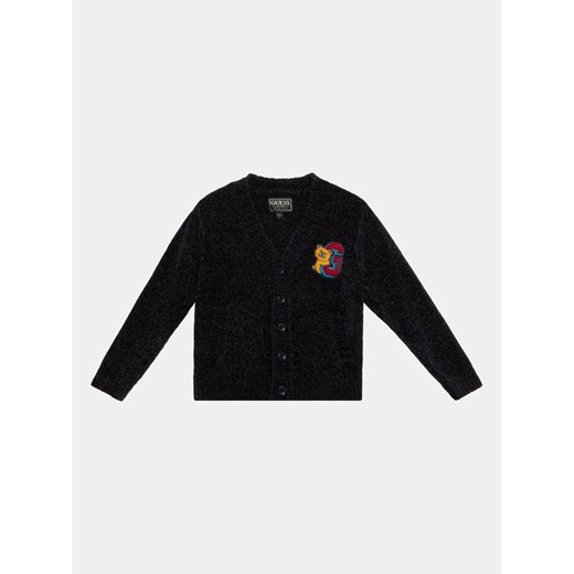 Guess Kardigan N3BR02 Z39O0 Granatowy Regular Fit ze sklepu MODIVO w kategorii Swetry dziewczęce - zdjęcie 182628619