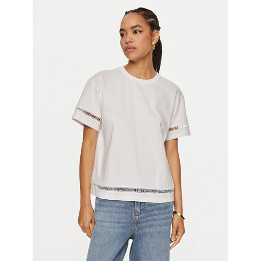 TWINSET T-Shirt 242TP2501 Biały Relaxed Fit ze sklepu MODIVO w kategorii Bluzki damskie - zdjęcie 182628647