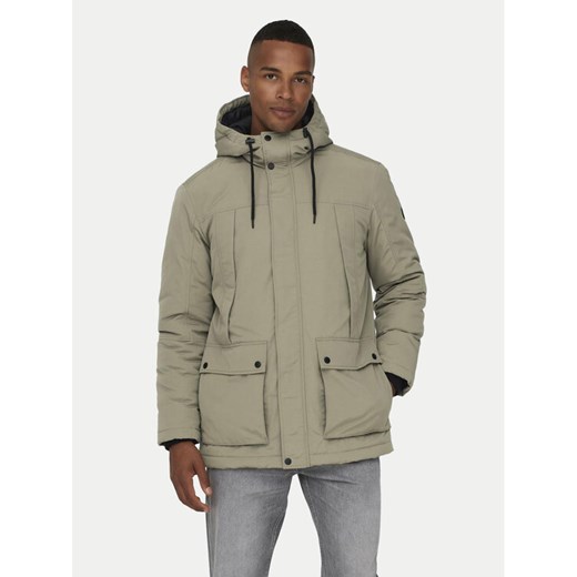 Only & Sons Parka Jayden 22022654 Beżowy Regular Fit ze sklepu MODIVO w kategorii Parki męskie - zdjęcie 182628678