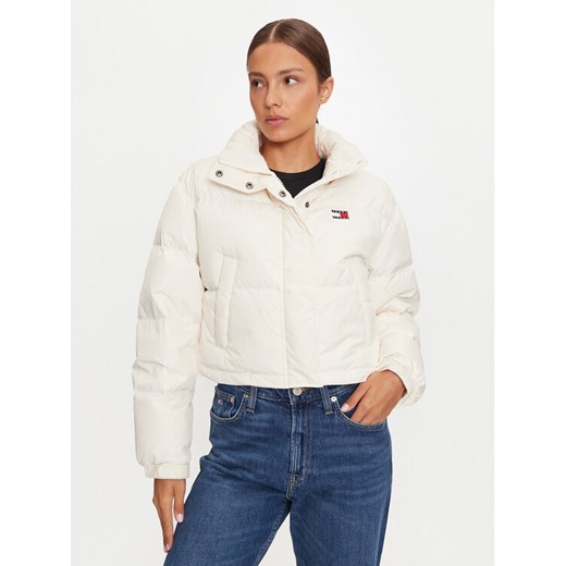 Tommy Jeans Kurtka puchowa Alaska DW0DW18820 Écru Regular Fit ze sklepu MODIVO w kategorii Kurtki damskie - zdjęcie 182628679