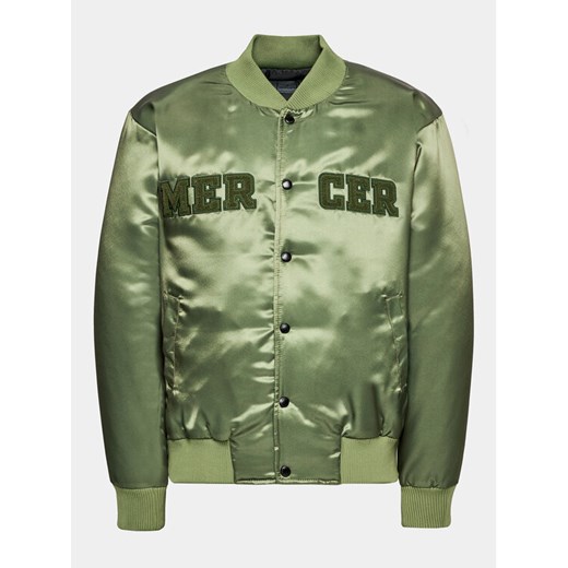 Mercer Amsterdam Kurtka bomber Unisex The Varsity MEAP233003 Zielony Classic Fit ze sklepu MODIVO w kategorii Kurtki męskie - zdjęcie 182628787