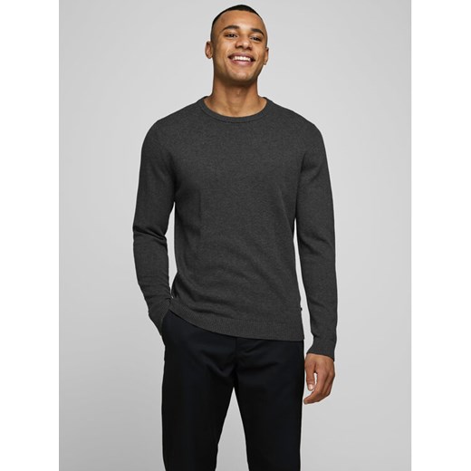 Jack&Jones Sweter Basic 12137190 Szary Regular Fit ze sklepu MODIVO w kategorii Swetry męskie - zdjęcie 182628847