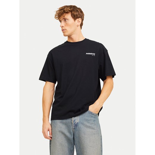Jack&Jones T-Shirt Charge 12269384 Czarny Relaxed Fit ze sklepu MODIVO w kategorii T-shirty męskie - zdjęcie 182628856