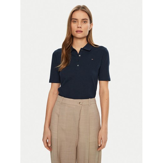 Tommy Hilfiger Polo 1985 WW0WW43224 Granatowy Regular Fit ze sklepu MODIVO w kategorii Bluzki damskie - zdjęcie 182628917
