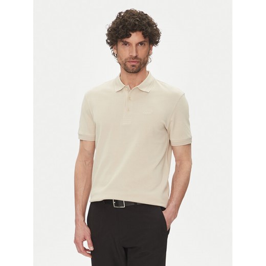 BOSS Polo Paddy 50469055 Beżowy Regular Fit ze sklepu MODIVO w kategorii T-shirty męskie - zdjęcie 182628939