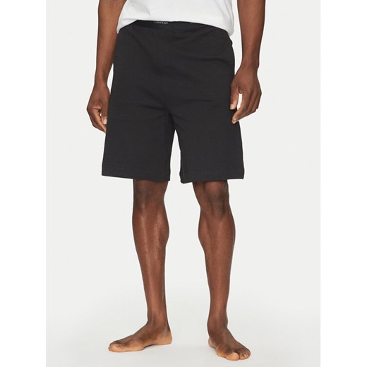 Calvin Klein Underwear Szorty piżamowe 000NM2707E Czarny Regular Fit ze sklepu MODIVO w kategorii Piżamy męskie - zdjęcie 182628958