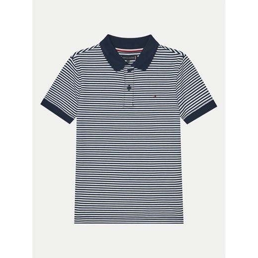 Tommy Hilfiger Polo KB0KB09333 Granatowy Regular Fit ze sklepu MODIVO w kategorii T-shirty chłopięce - zdjęcie 182628966
