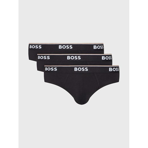 Boss Komplet 3 par slipów Power 50475273 Czarny ze sklepu MODIVO w kategorii Majtki męskie - zdjęcie 182629028