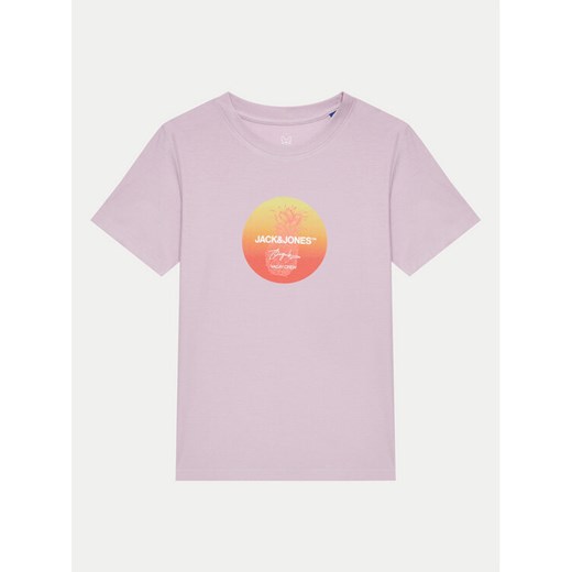 Jack&Jones Junior T-Shirt Joraruba 12257136 Fioletowy Standard Fit ze sklepu MODIVO w kategorii Bluzki dziewczęce - zdjęcie 182629067