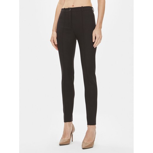 Boss Spodnie materiałowe Tanaina3 50500867 Czarny Slim Fit ze sklepu MODIVO w kategorii Spodnie damskie - zdjęcie 182629085