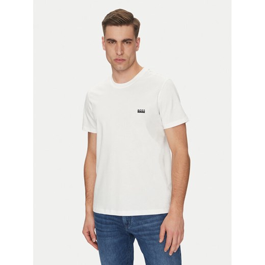 BOSS T-Shirt 50531401 Beżowy Regular Fit ze sklepu MODIVO w kategorii T-shirty męskie - zdjęcie 182629206