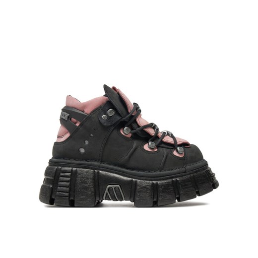 NEW ROCK Sneakersy M-106-C26 Czarny ze sklepu MODIVO w kategorii Botki - zdjęcie 182629246