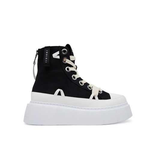 Inuikii Trampki Matilda Canvas High 30103-025 Czarny ze sklepu MODIVO w kategorii Trampki damskie - zdjęcie 182629357