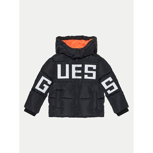 Guess Kurtka puchowa N4BL04 WB240 Czarny Regular Fit ze sklepu MODIVO w kategorii Kurtki chłopięce - zdjęcie 182629359