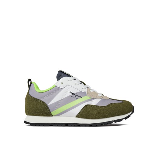 Pepe Jeans Sneakersy Foster Boy Print PBS30554 Zielony ze sklepu MODIVO w kategorii Buty sportowe dziecięce - zdjęcie 182629389