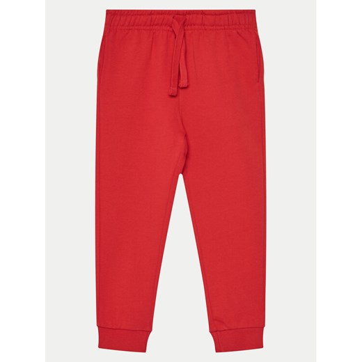 OVS Spodnie materiałowe 2090574 Czerwony Regular Fit ze sklepu MODIVO w kategorii Spodnie dziewczęce - zdjęcie 182629435