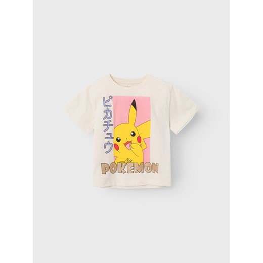 NAME IT T-Shirt POKEMON Nabina 13226495 Biały Loose Fit ze sklepu MODIVO w kategorii T-shirty chłopięce - zdjęcie 182629487