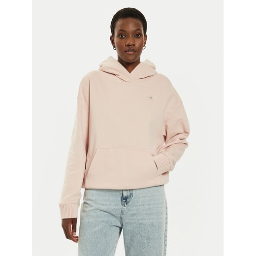 Calvin Klein Jeans Bluza J20J224173 Różowy Relaxed Fit L MODIVO