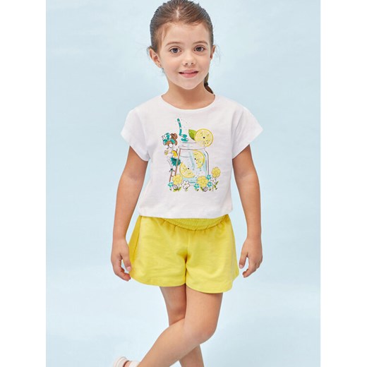 Mayoral Komplet t-shirt i szorty sportowe 3213 Kolorowy Regular Fit ze sklepu MODIVO w kategorii Komplety dziewczęce - zdjęcie 182629677