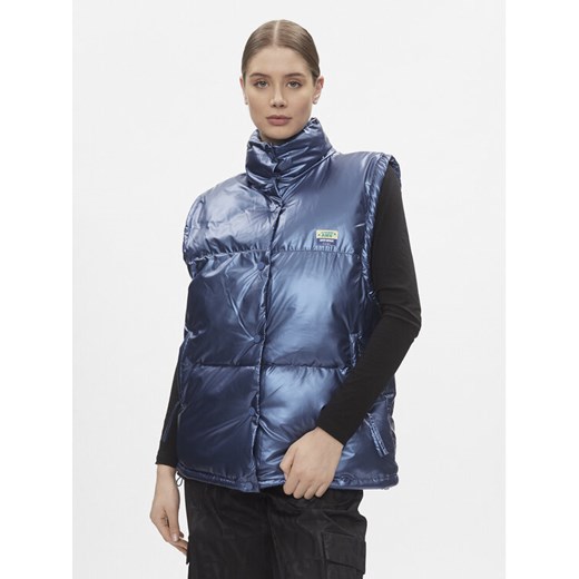 American Vintage Bezrękawnik Tymbay TYM17AH23 Niebieski Relaxed Fit ze sklepu MODIVO w kategorii Kamizelki damskie - zdjęcie 182629679