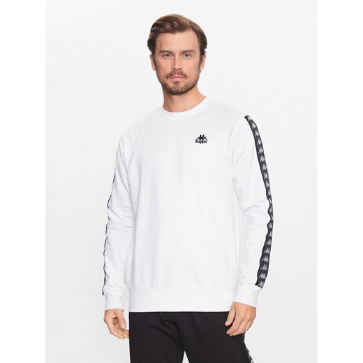 Kappa Bluza 313005 Biały Regular Fit ze sklepu MODIVO w kategorii Bluzy męskie - zdjęcie 182629775