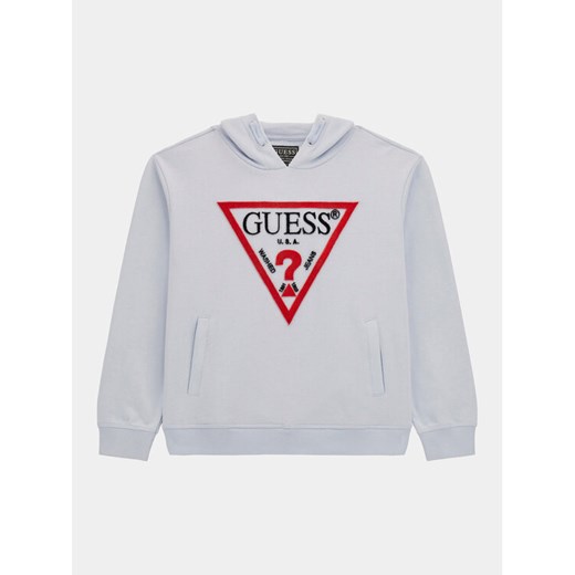 Guess Bluza L4RQ23 KAD74 Błękitny Regular Fit ze sklepu MODIVO w kategorii Bluzy chłopięce - zdjęcie 182629879