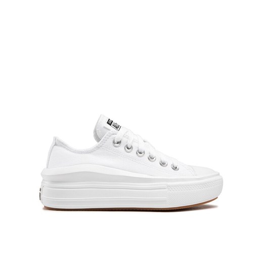 Converse Trampki Ctas Move Ox 570257C Biały ze sklepu MODIVO w kategorii Trampki damskie - zdjęcie 182629895