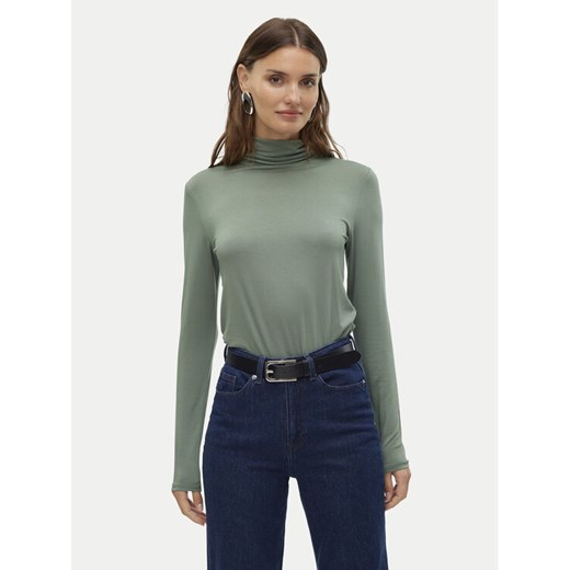 Vero Moda Golf Alberte 10293803 Zielony Slim Fit ze sklepu MODIVO w kategorii Swetry damskie - zdjęcie 182629896