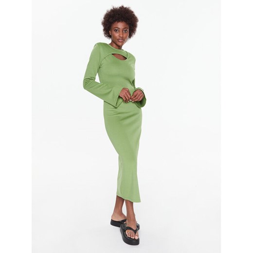 Gestuz Sukienka codzienna Anka 10906826 Zielony Slim Fit ze sklepu MODIVO w kategorii Sukienki - zdjęcie 182629909