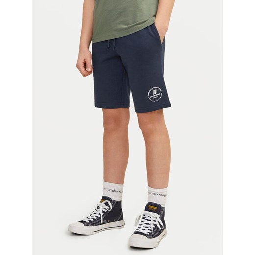 Jack&Jones Junior Szorty sportowe Swift 12249966 Granatowy Slim Fit ze sklepu MODIVO w kategorii Spodenki chłopięce - zdjęcie 182629925