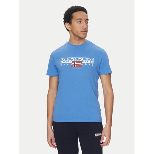 Napapijri T-Shirt S-Aylmer NP0A4HTO Niebieski Regular Fit ze sklepu MODIVO w kategorii T-shirty męskie - zdjęcie 182629936