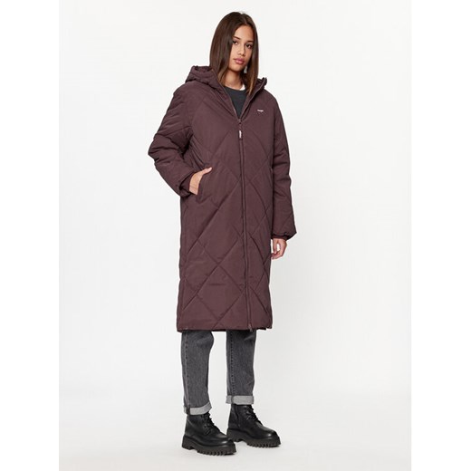 Wrangler Kurtka zimowa 112342650 Bordowy Regular Fit ze sklepu MODIVO w kategorii Kurtki damskie - zdjęcie 182629956