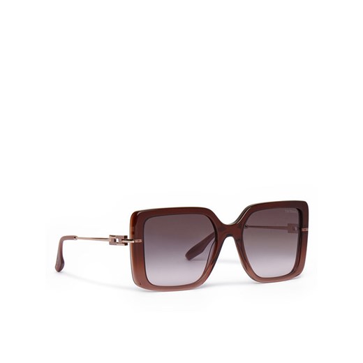 Trussardi Okulary przeciwsłoneczne TSW9057 Brązowy ze sklepu MODIVO w kategorii Okulary przeciwsłoneczne damskie - zdjęcie 182630079