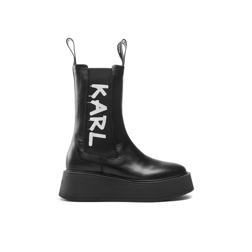 KARL LAGERFELD Sztyblety KL42460 Czarny ze sklepu MODIVO w kategorii Workery damskie - zdjęcie 182630105