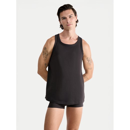Sloggi Podkoszulek 10222292 Szary Regular Fit ze sklepu MODIVO w kategorii Podkoszulki męskie - zdjęcie 182630147