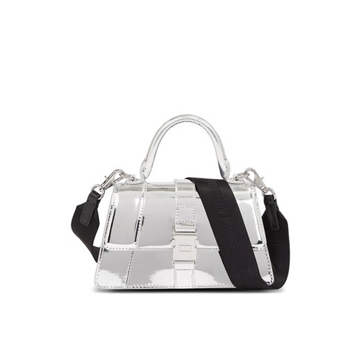 Tommy Jeans Torebka Tjw Item Crossover Metallic AW0AW15422 Srebrny ze sklepu MODIVO w kategorii Kuferki - zdjęcie 182630209