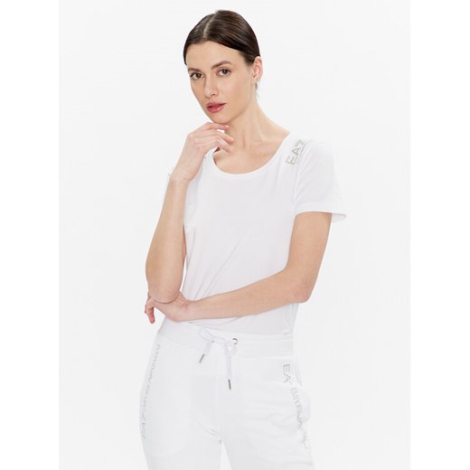 EA7 Emporio Armani T-Shirt 8NTT50 TJFKZ 1100 Biały Regular Fit XS MODIVO